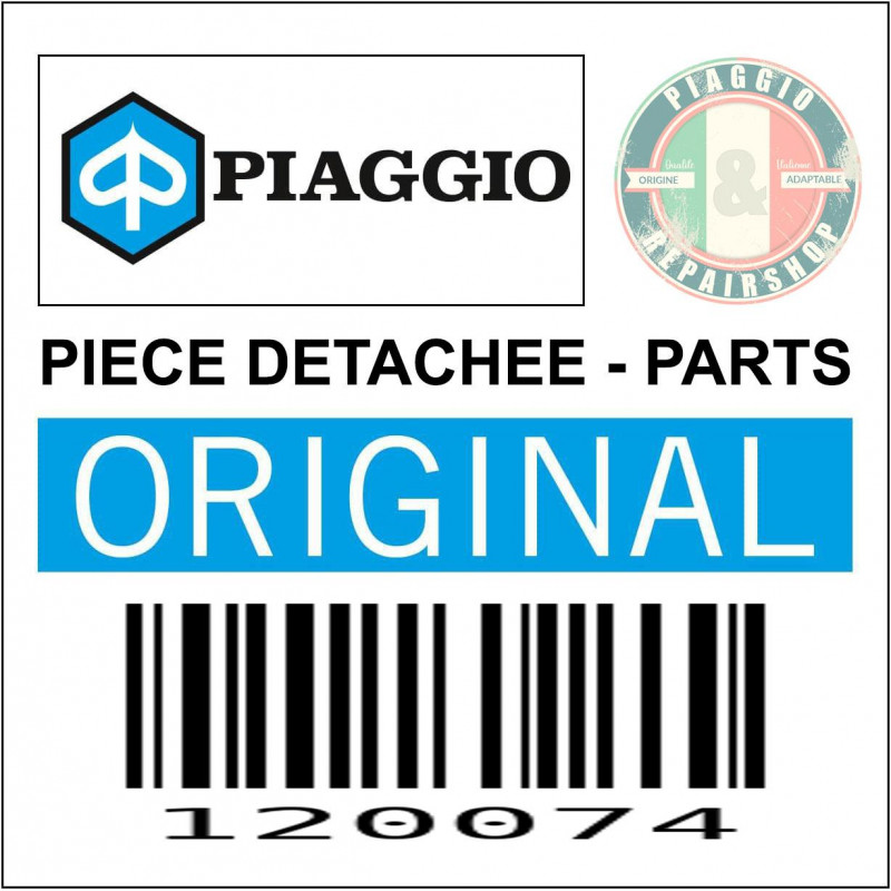 CONTRE ECROU (M6 FILETAGE 0.75) REGLAGE CABLE GAZ ORIGINE PIAGGIO COMMUN A LA GAMME SCOOTER 50 2T  -120074-