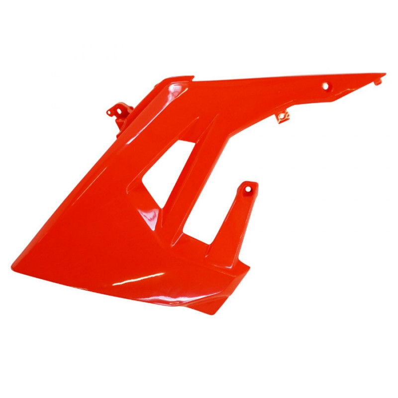 CARENAGE-DEFLECTEUR RESERVOIR GAUCHE ORIGINE PIAGGIO GILERA 50 SMT, RCR 2018 -DERBI 50 SENDA 2018  ROUGE  -2B004334000W5R-