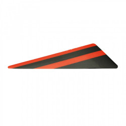 AUTOCOLLANT-STICKER-DECOR GAUCHE (ROUGE-NOIR) DE GARDE BOUE AVANT ORIGINE PIAGGIO GILERA 50 SMT, RCR 2018   -2H002130-