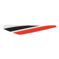 DECO-LOGO GARDE BOUE ARRIERE GAUCHE ORIGINE PIAGGIO 50 GILERA SMT-RCR 2018  BLANC-ROUGE-NOIR  2H002139-
