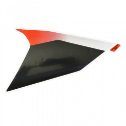 AUTOCOLLANT-STICKER-DECOR FACE AVANT DROIT ORIGINE PIAGGIO APRILIA 50 SR 2018  BLANC 544-ROUGE 885-A  -2H002288000A1-