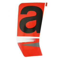 DECO-LOGO FACE AVANT DROIT ORIGINE PIAGGIO APRILIA 50 SR MOTARD 2018  NOIR 85-B  -2H002290000A2-
