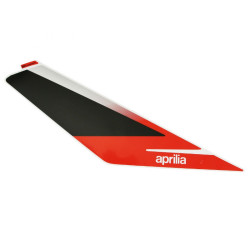 DECO-LOGO FACE AVANT DROIT ORIGINE PIAGGIO APRILIA 50 SR MOTARD 2018  BLANC 544-ROUGE 885-A  -2H002292000A1-