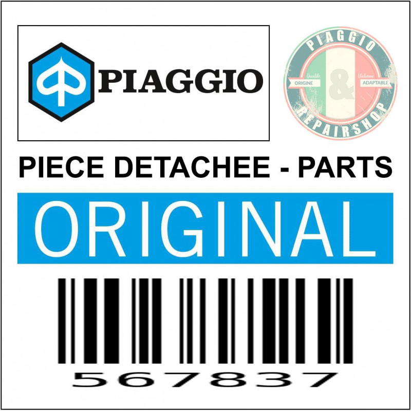DECOR-LOGO-ECUSSON PIAGGIO ORIGINE PIAGGIO TRIPORTEUR APE TM703 ESSENCE 2008 2016 -567837-