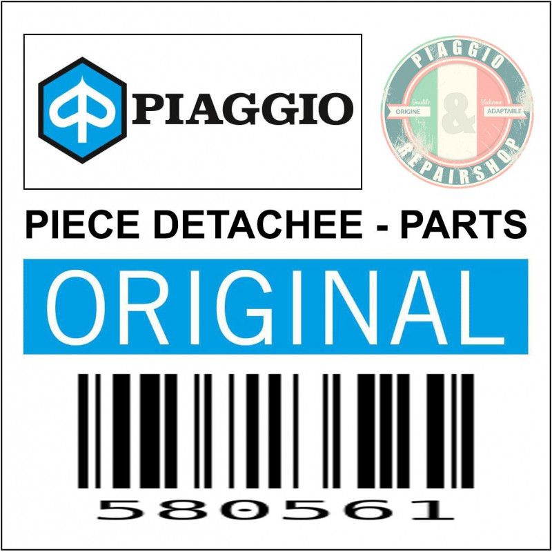 FUSIBLE PLAT ENFICHABLE STANDARD 20A ORIGINE PIAGGIO COMMUN A TOUTE LA GAMME -580561-