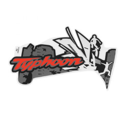 DECO-LOGO ORIGINE PIAGGIO 50 TYPHOON 2018  VEHICULES BLANC 544 OU JAUNE 979-A  -2H002554000A2-