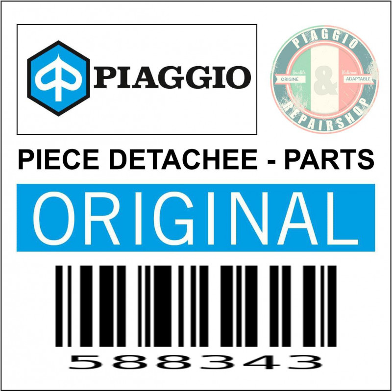 TAMBOUR DE FREIN ARRIERE ORIGINE PIAGGIO PORTER MAXXI 2002 2020  -588343-