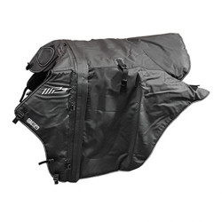 TABLIER COUVRE JAMBES MODULABLE ORIGINE PIAGGIO 300-500 MP3 LT 2014 , 350 MP3 2018  NOIR  -607178M-