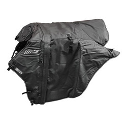 TABLIER COUVRE JAMBES MODULABLE ORIGINE PIAGGIO 300-500 MP3 LT 2014 , 350 MP3 2018  NOIR  -607178M-