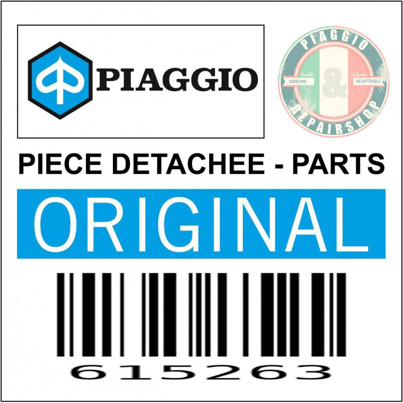 RIDELLE DROITE EN ACIER (HAUTEUR 310 MM) ORIGINE PIAGGIO PORTER 2010 2020  -615263-