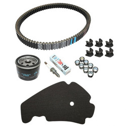 KIT ENTRETIEN MAXISCOOTER ORIGINE PIAGGIO 500 MP3 2014 2020 (AVEC GUIDES VARIATEURS - SANS PLAQUETTES DE FREIN)  -1R000401-