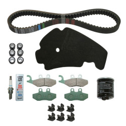 KIT ENTRETIEN MAXISCOOTER ORIGINE PIAGGIO BEVERLY 125 2005  (AVEC GUIDES VARIATEUR)  -1R000413-