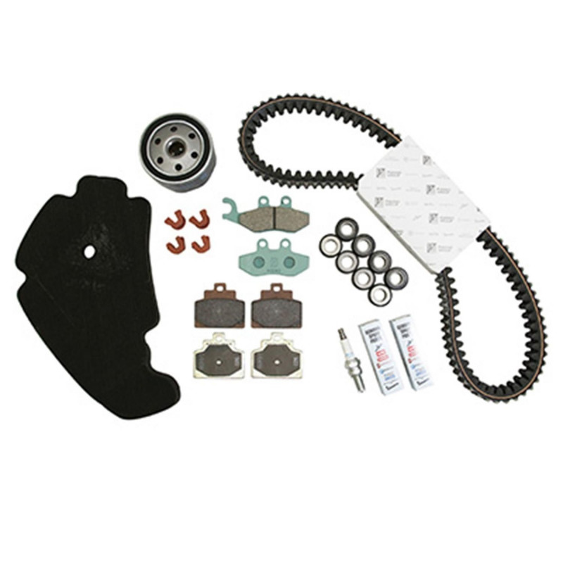 KIT ENTRETIEN MAXISCOOTER ORIGINE PIAGGIO 500 MP3 ABS 2014 2017 (AVEC GUIDES VARIATEUR)  -1R000375-