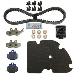 KIT ENTRETIEN MAXISCOOTER ORIGINE PIAGGIO 125 VESPA GT 2004 2006, 125 GTS 2007 2015 (AVEC GUIDES VARIATEUR)  -1R000385-