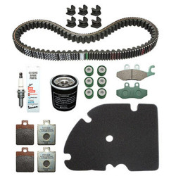 KIT ENTRETIEN MAXISCOOTER ORIGINE PIAGGIO 250 MP3 LT 2008 2009 (AVEC GUIDES VARIATEUR)  -1R000381-