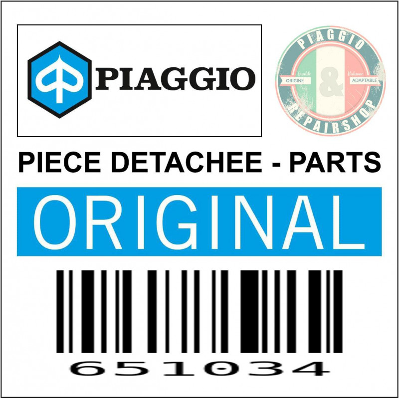 POIGNEE GAUCHE COMPLETE ORIGINE PIAGGIO 50-125 FLY 2013 , 125 LIBERTY 2013   -651034-