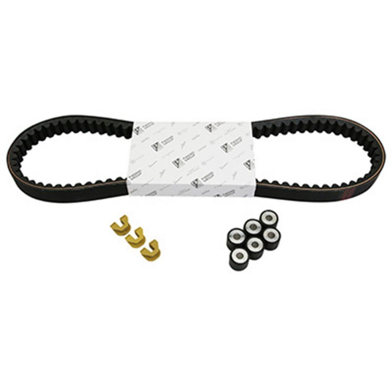KIT TRANSMISSION (COURROIE, GALETS, GUIDES) ORIGINE PIAGGIO 125 BEVERLY 1998 2005 -1R000434-