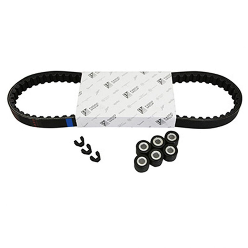 KIT TRANSMISSION (COURROIE, GALETS, GUIDES) ORIGINE PIAGGIO 50 FLY 4T 1998 2015  -1R000435-