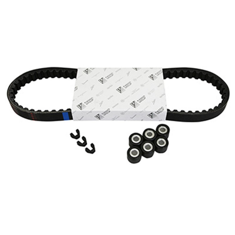 KIT TRANSMISSION (COURROIE, GALETS, GUIDES) ORIGINE PIAGGIO 50 FLY 4T 1998 2015  -1R000435-