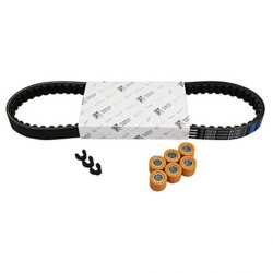 KIT TRANSMISSION (COURROIE, GALETS, GUIDES) ORIGINE PIAGGIO 50 FLY 4T 4V 2012 , VESPA PRIMAVERA 4T 4V 2013 17, VESPA SPRINT 4T