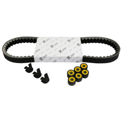 KIT TRANSMISSION (COURROIE, GALETS, GUIDES) ORIGINE PIAGGIO 125 VESPA PRIMAVERA 3V 2013 2017, VESPA SPRINT 3V 2014 2015