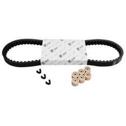KIT TRANSMISSION (COURROIE, GALETS, GUIDES) ORIGINE PIAGGIO 50 FLY 2T 1998 2007, LIBERTY 2T-4T 2005 , TYPHOON 2T 2010 -APRILIA