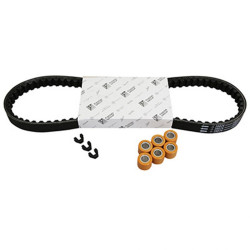 KIT TRANSMISSION (COURROIE, GALETS, GUIDES) ORIGINE PIAGGIO 50 LIBERTY 4T 1998 2005-APRILIA 50 SCARABEO 4T 2V 2002 2009,