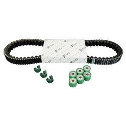 KIT TRANSMISSION (COURROIE, GALETS, GUIDES) ORIGINE PIAGGIO 250 MP3 2006 , X-EVO 2007 , X7, X8, X9 2003 , VESPA GTS, VESPA GTV