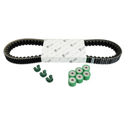 KIT TRANSMISSION (COURROIE, GALETS, GUIDES) ORIGINE PIAGGIO 250 MP3 2006 , X-EVO 2007 , X7, X8, X9 2003 , VESPA GTS, VESPA GTV