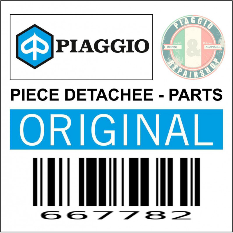 PLAQUE FIXATION DE RESSORT BEQUILLE ORIGINE PIAGGIO VESPA 125 PX  -667782-