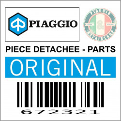 PORTE BAGAGE AVANT ORIGINE PIAGGIO 125-250-300 VESPA GTS CHROME  -1B001482-