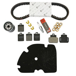 KIT ENTRETIEN MAXISCOOTER ORIGINE PIAGGIO 125 MP3 2006  (AVEC GUIDES VARIATEUR)  -1R000384-