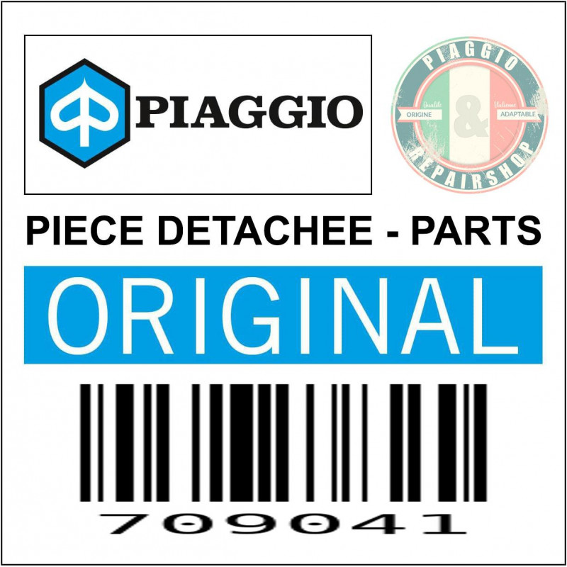 ECROU (M6) CARRE ORIGINE PIAGGIO COMMUN A LA GAMME -709041-
