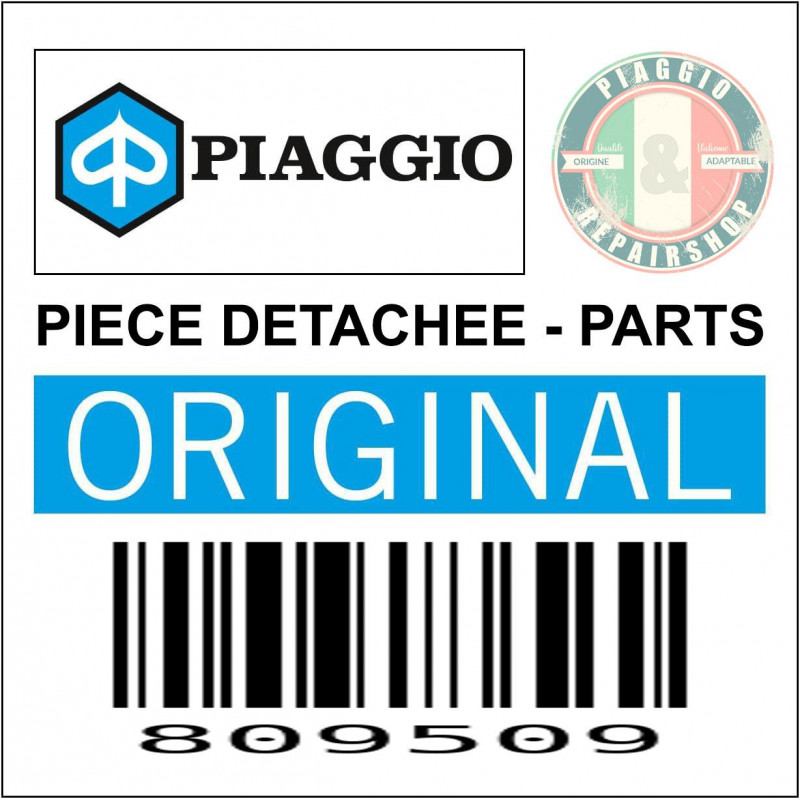 AXE DE ROUE ARRIERE ORIGINE PIAGGIO GILERA GSM, HAK, ZULU, SURFUR 1998 2004  -809509-