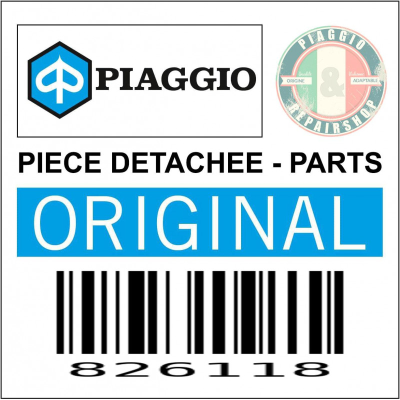 RONDELLE DE TOLE ECHAPPEMENT ORIGINE PIAGGIO COMMUN A LA GAMME SCOOTER 50 CC 2T  -826118-