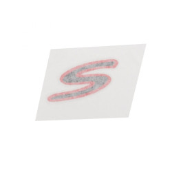 DECO-LOGO "S" DROIT SUR AILE ARRIERE ORIGINE PIAGGIO 50 ZIP 4T 2018  E4  -2H003412000A1-