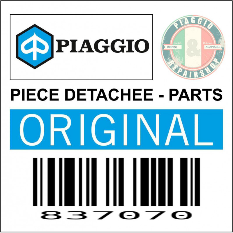 KIT MACHOIRES DE FREIN (SANS RESSORTS,MECANISME NI CYLINDRES) (JEU DE 4 MACHOIRES) (RATRAPAGE AUTOMATIQUE) ORIGINE PIAGGIO