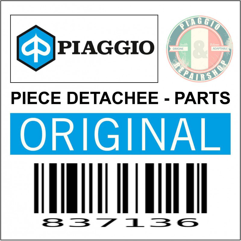 KIT CAPUCHON FREIN ARRIERE ORIGINE PIAGGIO PORTER UP-DATE 2009 2010 -837136-