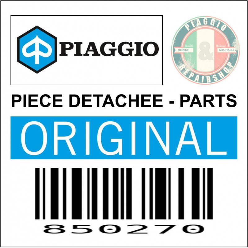 ECROU (8) ORIGINE PIAGGIO COMMUN A LA GAMME  -850270-