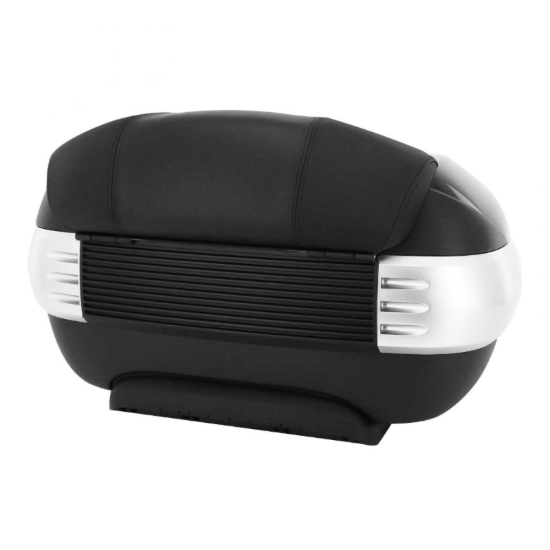 TOP-CASE 50L (VENDU SANS LE SUPPORT 1B006840) ORIGINE PIAGGIO300-350-400-500 MP3 2016  NOIR BRILLANT 91-B  -CM308123-