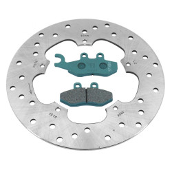 KIT FREINAGE (DISQUE PLAQUETTES) AVANT BREMBO ORIGINE PIAGGIO 125-250 X9 2005 , 400 X8 2006 2008  -1R000494-