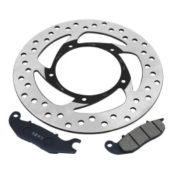 KIT FREINAGE (DISQUE PLAQUETTES) AVANT ORIGINE PIAGGIO 50-125 LIBERTY 2016   -1R000498-