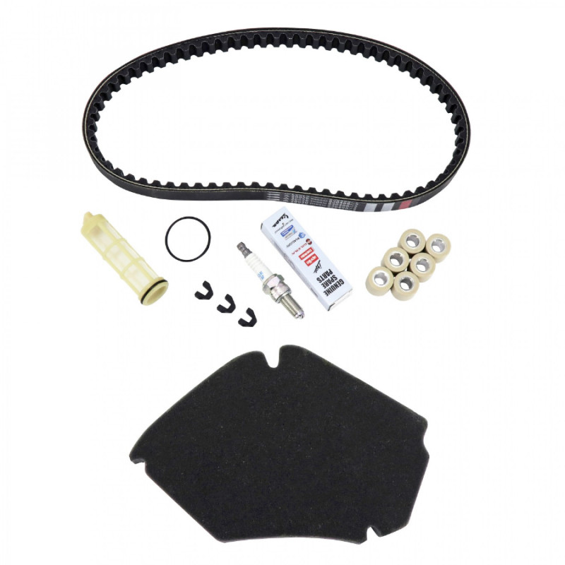 KIT ENTRETIEN SCOOT ORIGINE PIAGGIO 50 ZIP 4T 2018  (AVEC GUIDES VARIATEUR)  -1R000516-