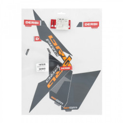 KIT DECO-LOGO ORIGINE DERBI 50 SENDA SM PRO DRD NOIR 2005 2011 -00H05175651-