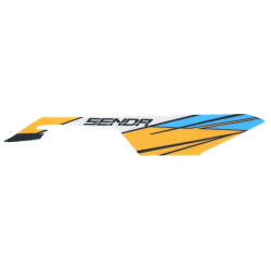 AUTOCOLLANT-STICKER-DECOR CARENAGE SOUS SELLE DROIT ORIGINE DERBI 50 SENDA X TREME 2018  -2H003565-