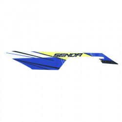 AUTOCOLLANT-STICKER-DECOR CARENAGE SOUS SELLE GAUCHE ORIGINE DERBI 50 SENDA X TREME 2018  -2H002168-