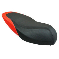 SELLE ORIGINE PIAGGIO APRILIA 50 SR MOTARD 2011  NOIRE ET ROUGE  -675331-