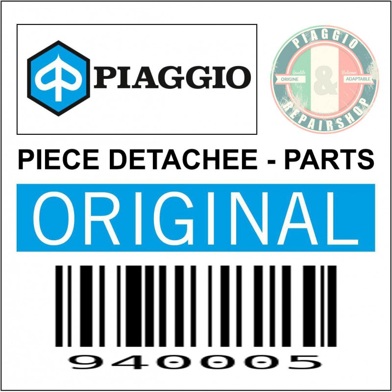 MACHOIRES DE FREIN ARRIERE GAUCHE ORIGINE PIAGGIO TRIPORTEUR APE CALESSINO 2007 2012, CLASSIC 2006  -940005-