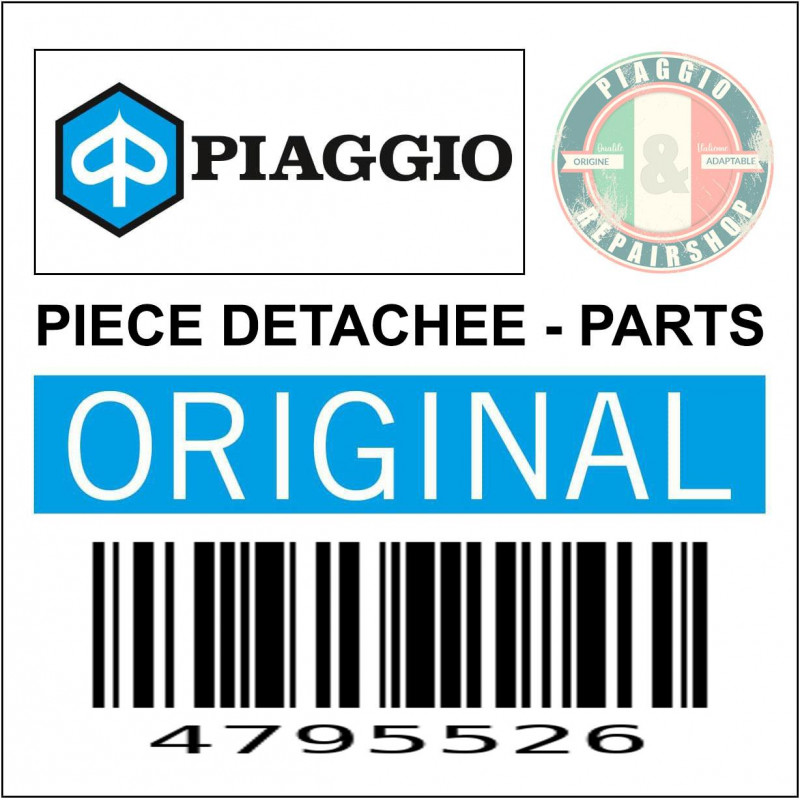 DEMI POULIE ORIGINE PIAGGIO (25KM-H) COMMUN A LA GAMME SCOOTER 50 CC  -4795526-