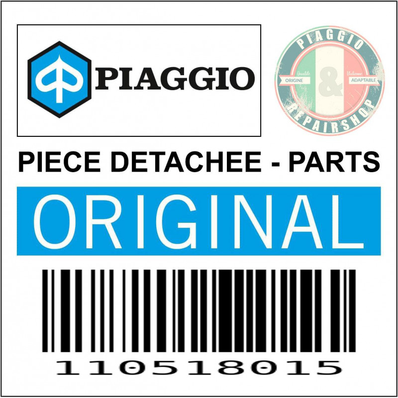 VIS TARAUD (5.1x18) CRUCIFORME ORIGINE PIAGGIO COMMUN A LA GAMME -00011051801-